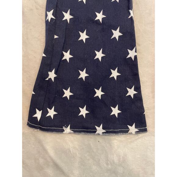 JEANS FASHION Women's American Flag Print Flare Jeans Size 8 Red/Blue White NWT - Picture 4 of 13